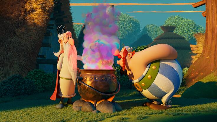 Nein, Obelix bekommt auch diesmal keinen Zaubertrank, denner ist als Kind reingefallen.