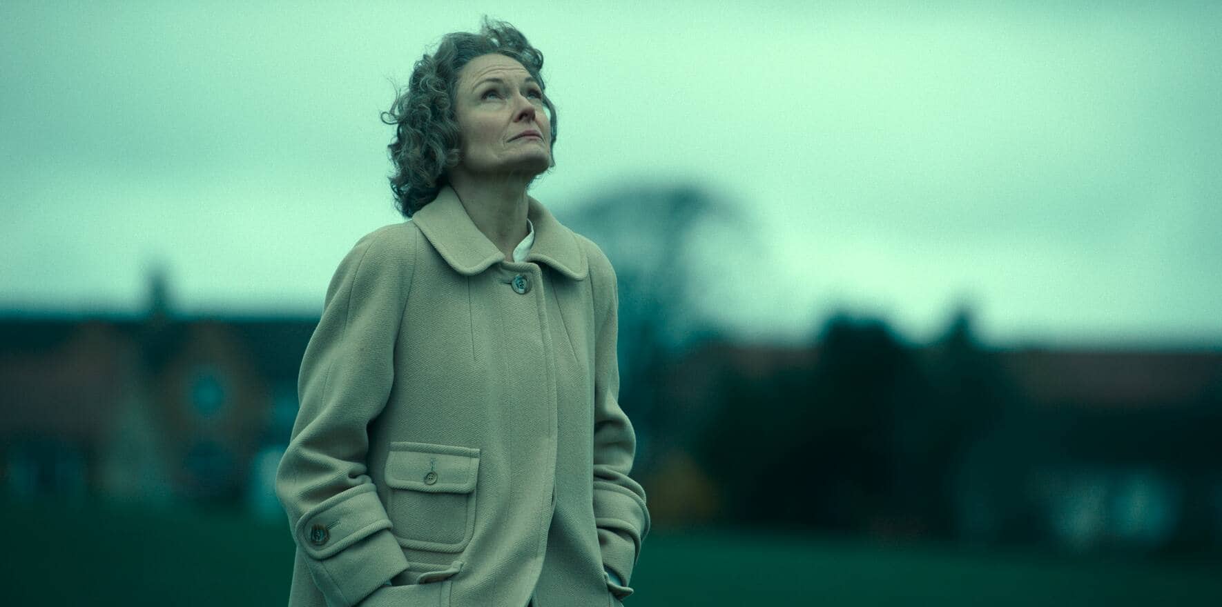 Anklagender Blick nach oben: Wer riss Janes (Catherine McCormack) Tochter Flora aus dem Leben?